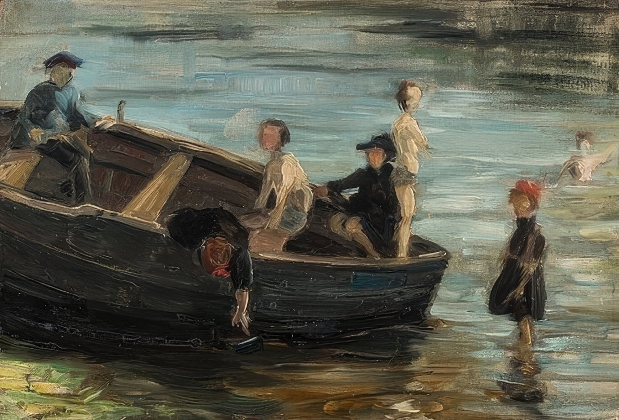 ボートの子供たち。 1903 作： フランツ・マーク