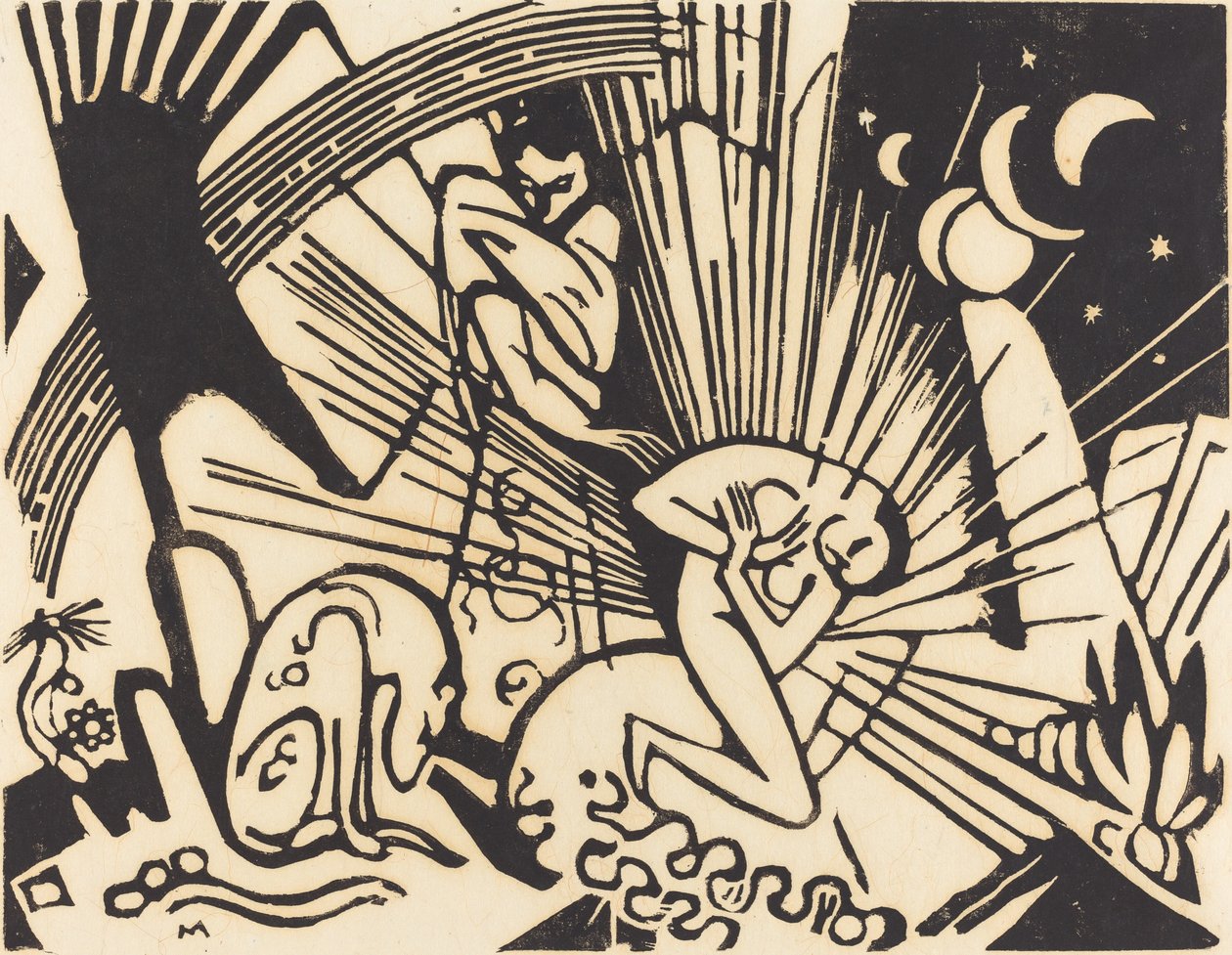 和解 Versoehnung、1912 年。 作： フランツ・マーク