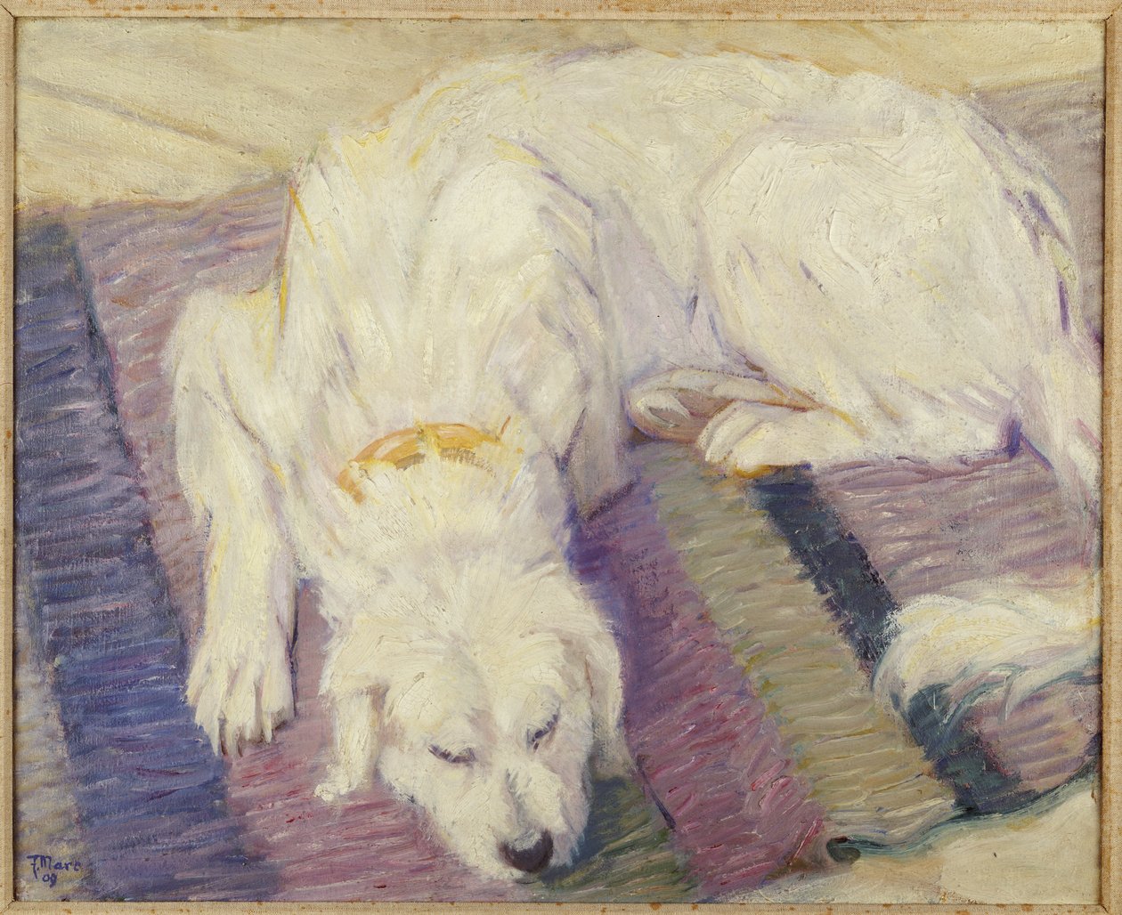 眠る犬、1909 作： フランツ・マーク