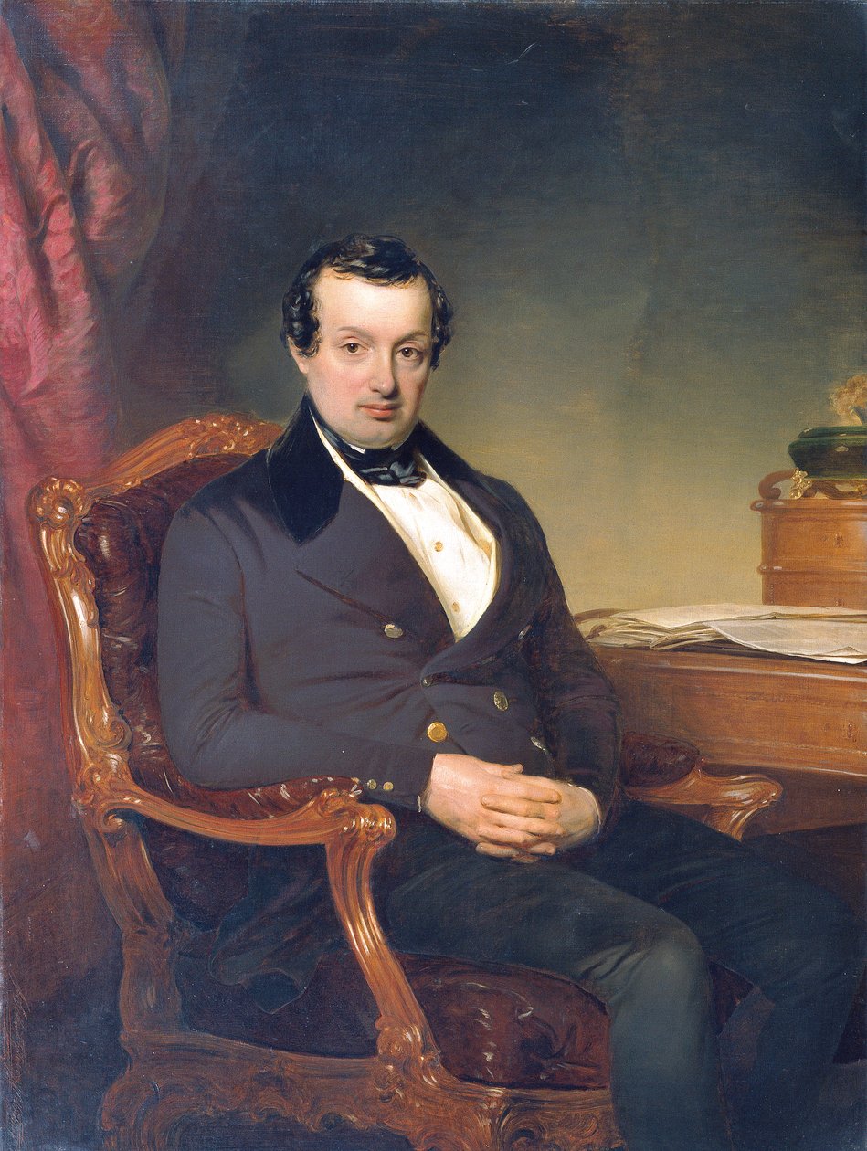 織物メーカーのヘルマン・トデスコ (1791–1844) 作： フランツ・シュロットベルク