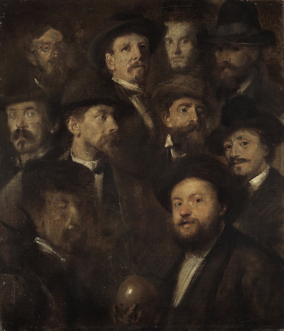 ボウリング協会 – 10人のアーティストの肖像 作： フランツ・フォン・レンバッハ