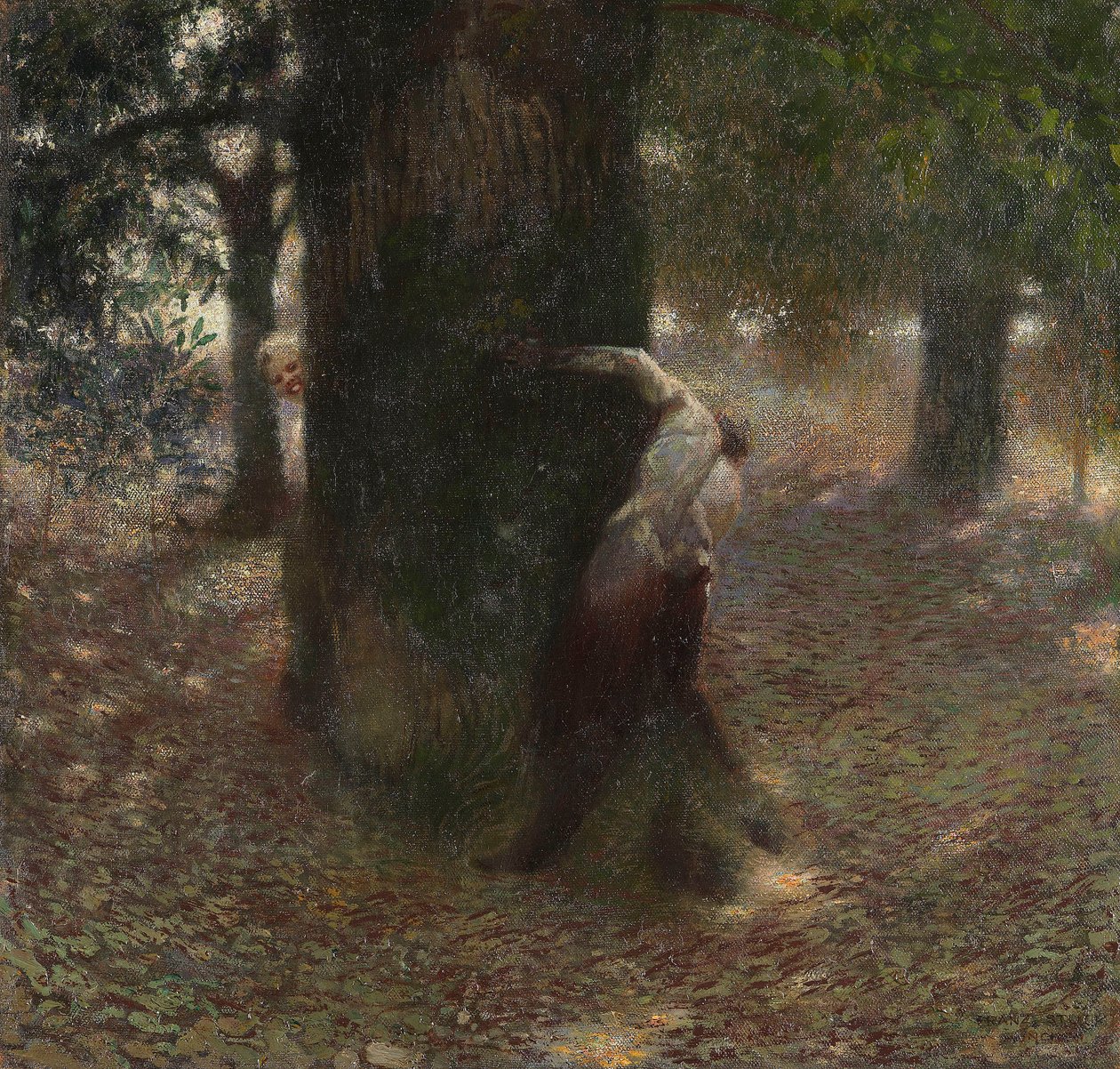 いじめ、1889。 作： フランツ・フォン・スタック
