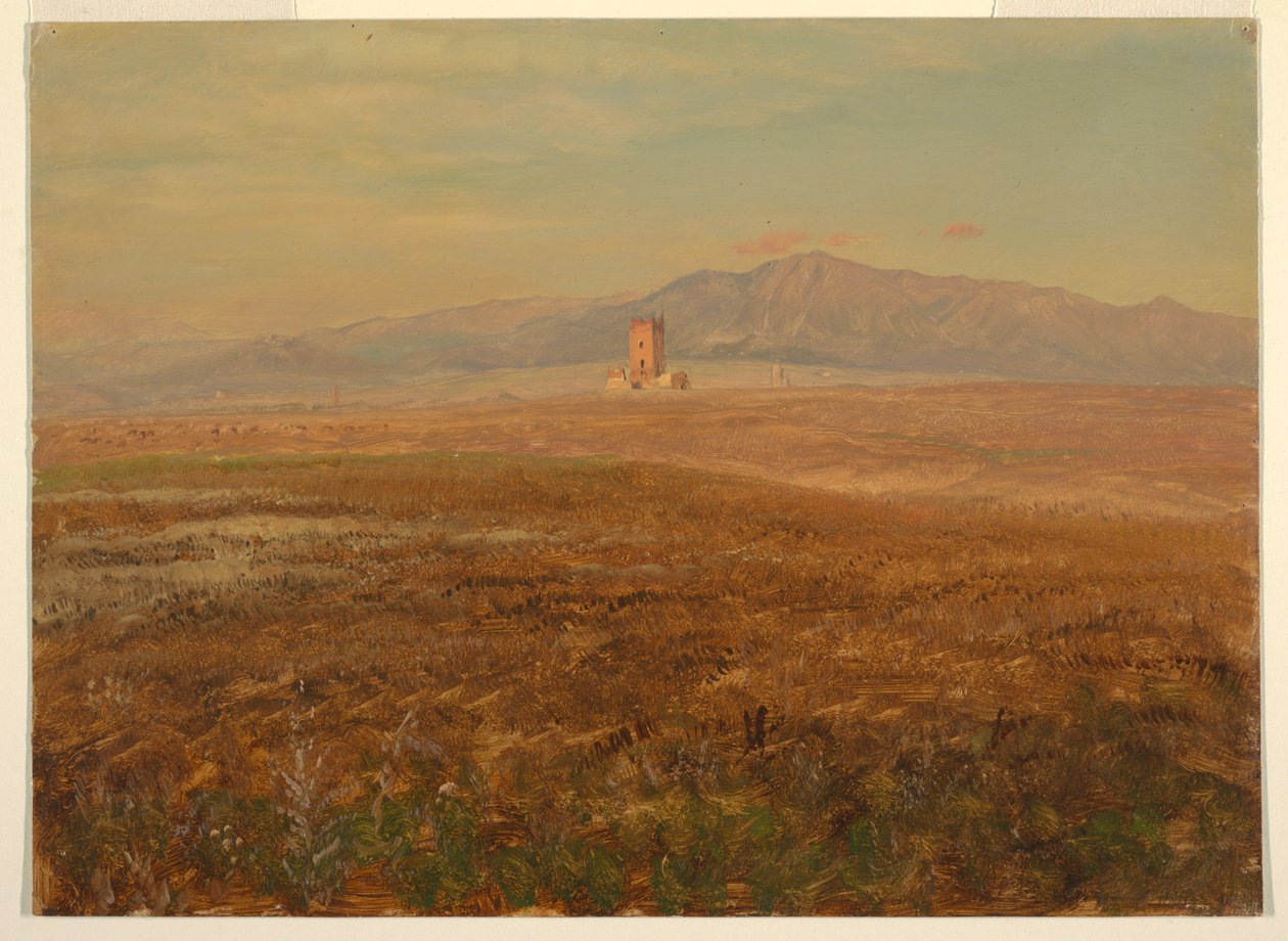 デッサン、メキシコの風景、1869年4月 作： フレデリックエドウィン教会