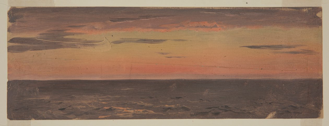 素描、海景、1859年6月 作： フレデリックエドウィン教会