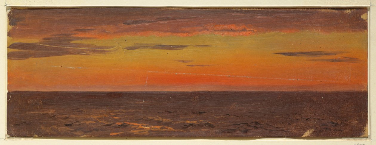 素描、海景、1859年6月 作： フレデリックエドウィン教会