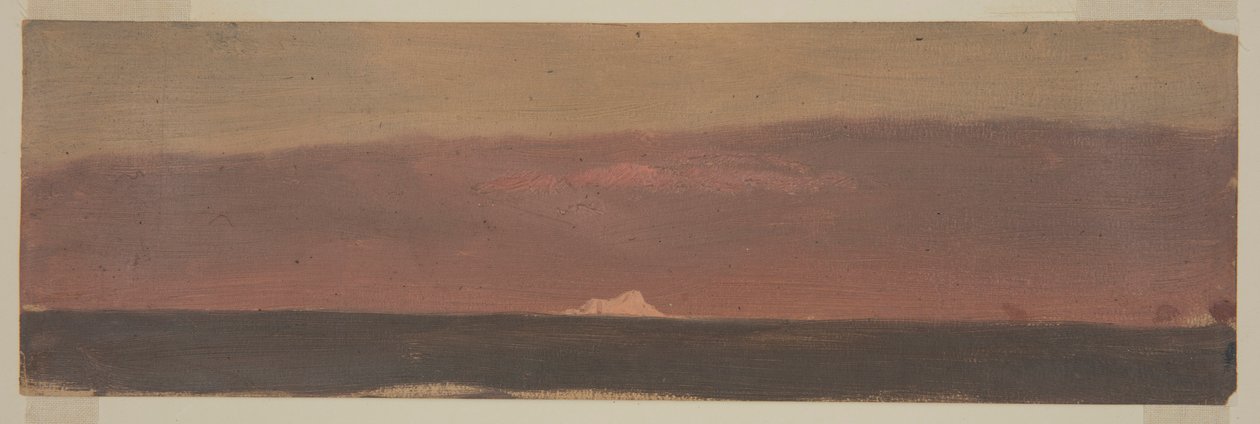 素描《氷山のある海景》1859年 作： フレデリックエドウィン教会