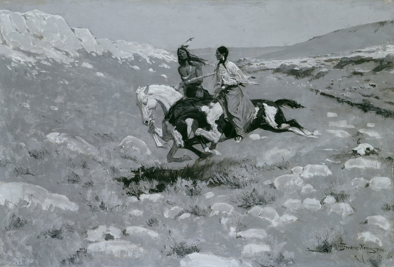 最速の馬の儀式、1900年頃 作： フレデリック・レミントン