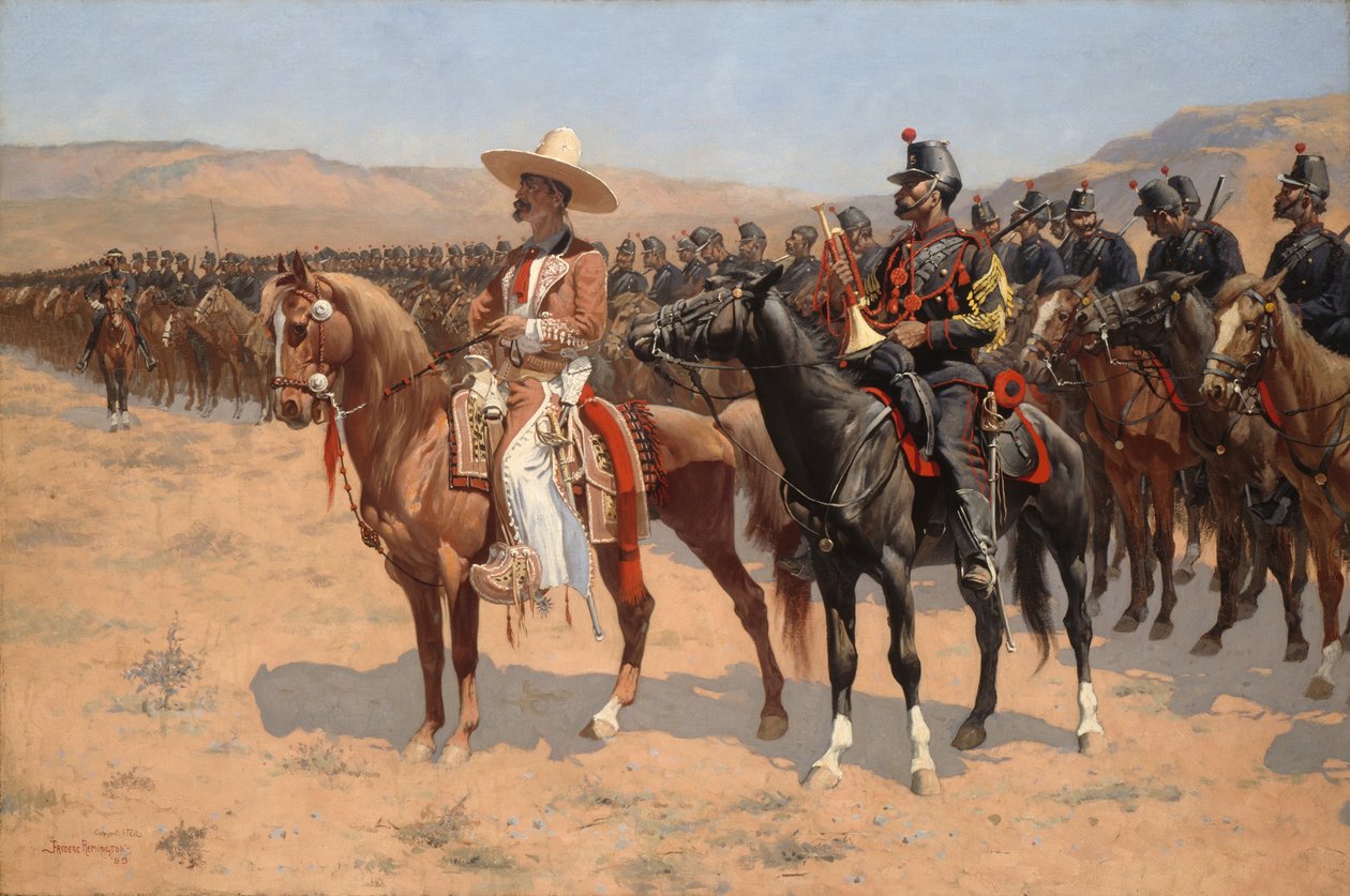 メキシカン・メジャー、1889年。 作： フレデリック・レミントン