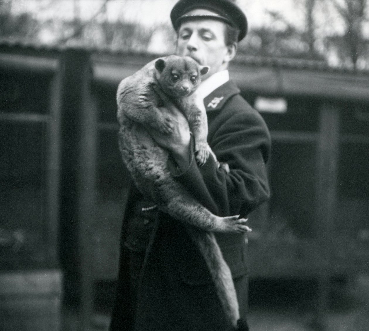 キーパー、レスリーマーティンフレウィン、ロンドン動物園で金華城を開催、1913年2月 作： フレデリックウィリアムボンド