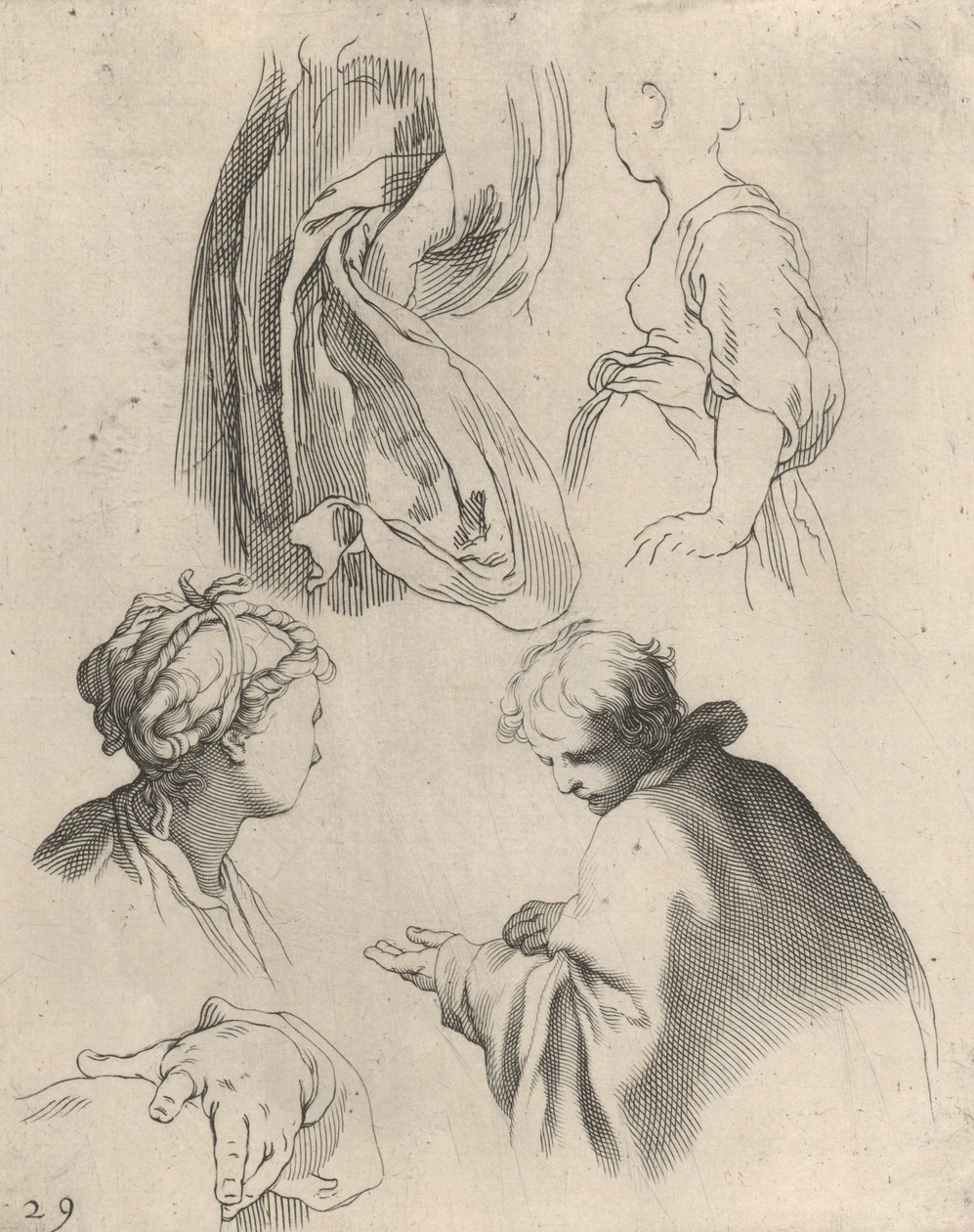 Figure Studies、Drawing Book、1650-56 より。 作： フレデリック・ブルーマート