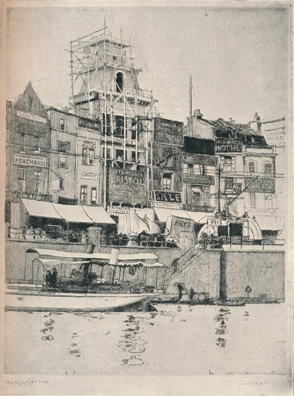 「ザ・キー、ブリストル」、c1918 作： フレデリックチャールズリチャーズ