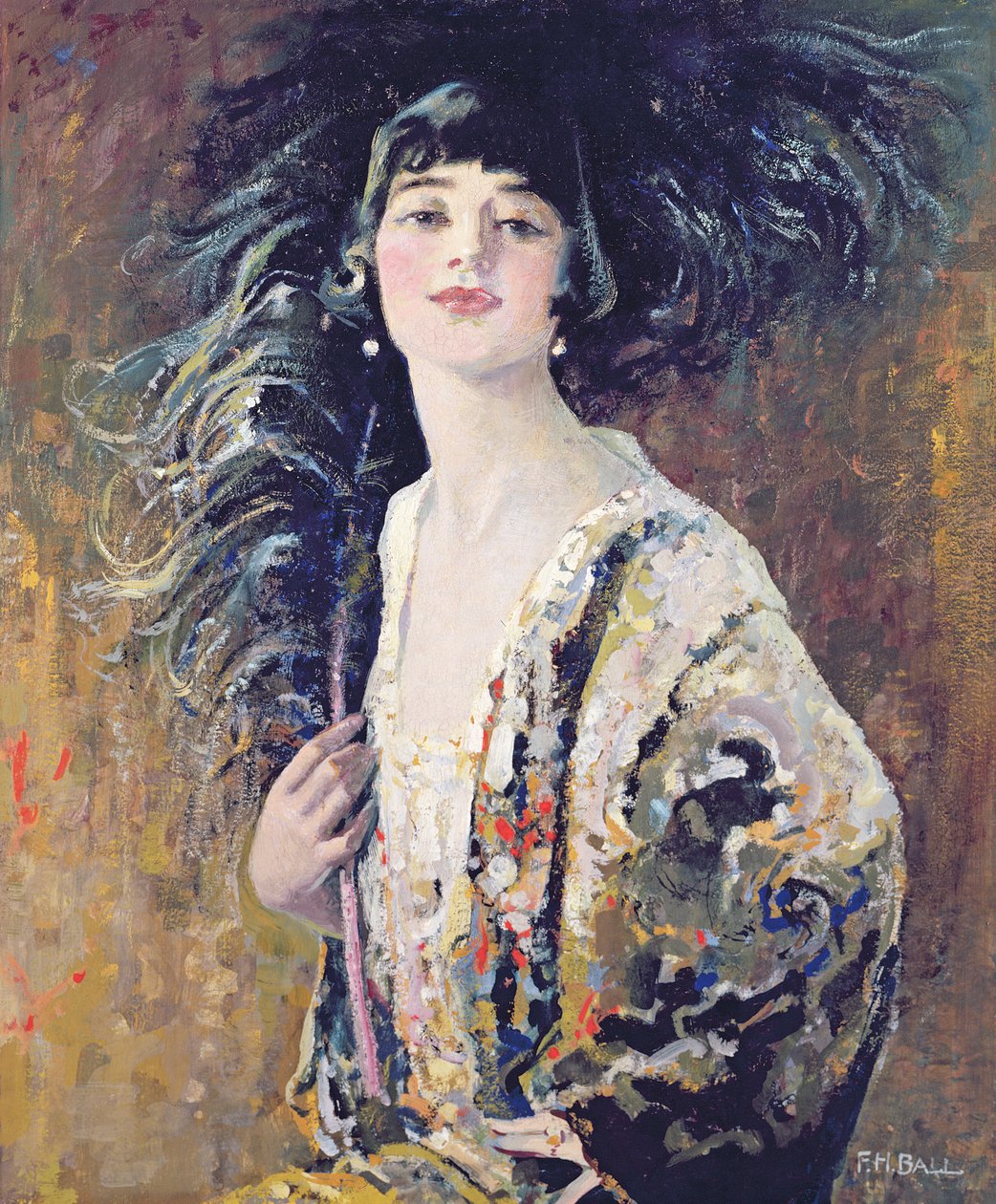 ブラックファン、1929 作： フレデリック・ハマーズリー・ボール