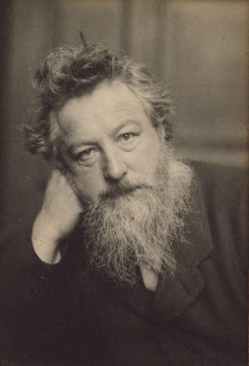ウィリアム・モリスの肖像 1834-1896. 作： フレデリック・ホリアー