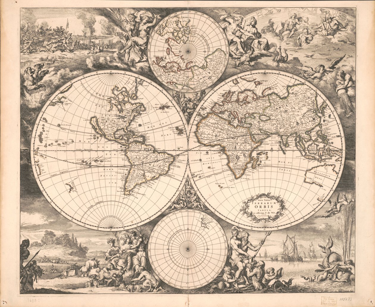 全世界の新しい地図 作： フレデリク・デ・ウィット