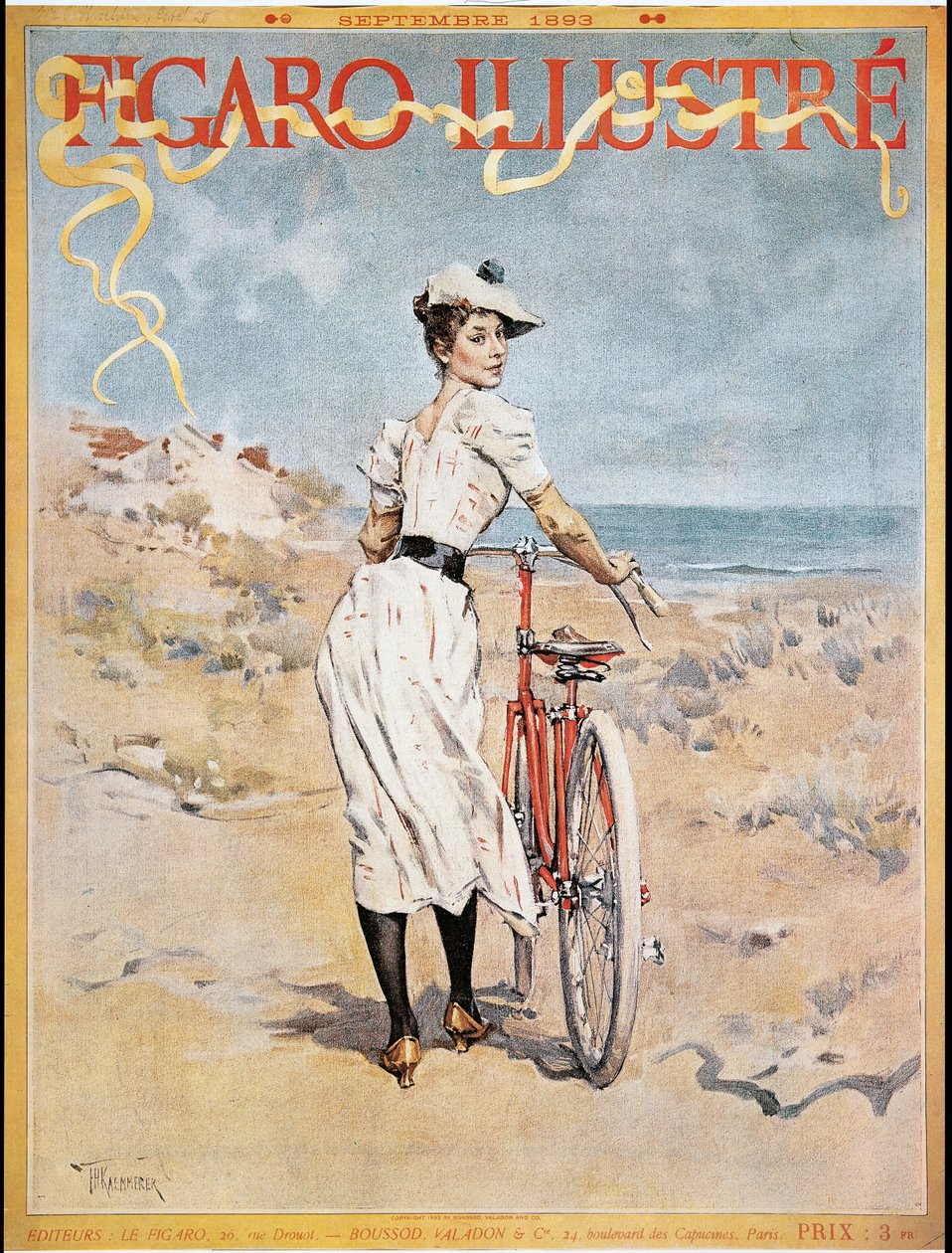 「Figaro Illustre」を宣伝するポスター、1893 作： フレデリック・ヘンドリック・ケメラー