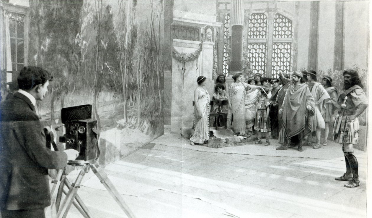 アカデミーとコメディフランセーズの俳優が1909年にリツアーデュリスを撮影 作： フランスの写真家
