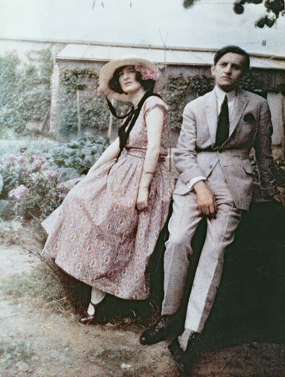 アンドレマルローと彼の最初の妻、クララゴールドシュミット、1921年10月21日 作： フランスの写真家
