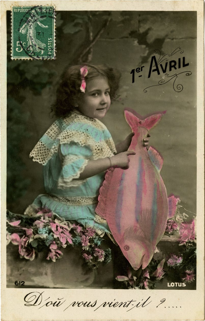 エイプリルフールの日（カラー写真） 作： フランスの写真家