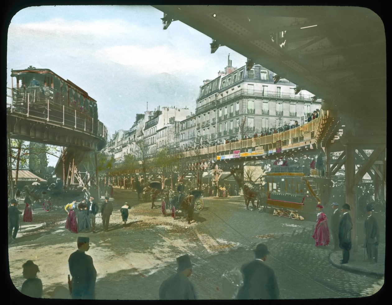 パリ万博：1900年のローリングプラットフォーム（ランタンスライド） 作： フランスの写真家