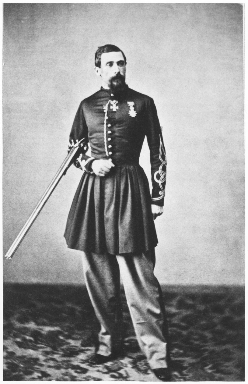 ジュールズジェラール（1817-1864）の肖像スパフィス第3連隊の副官 作： フランスの写真家