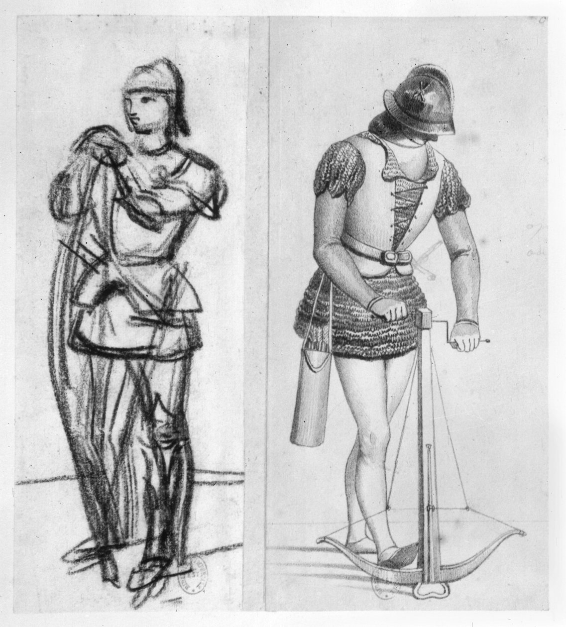ルイ11世（1461-83）の治世中の射手と石弓 作： フランス語学校