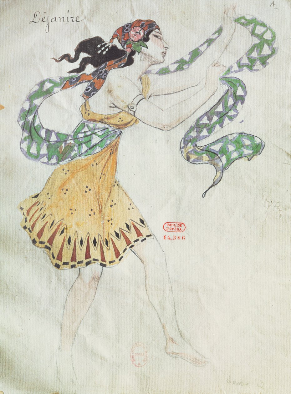 チャールズカミーユサンサーンス（1835〜1921年）のオペラ「サムソンとデリラ」のデリラの衣装デザイン 作： フランス語学校