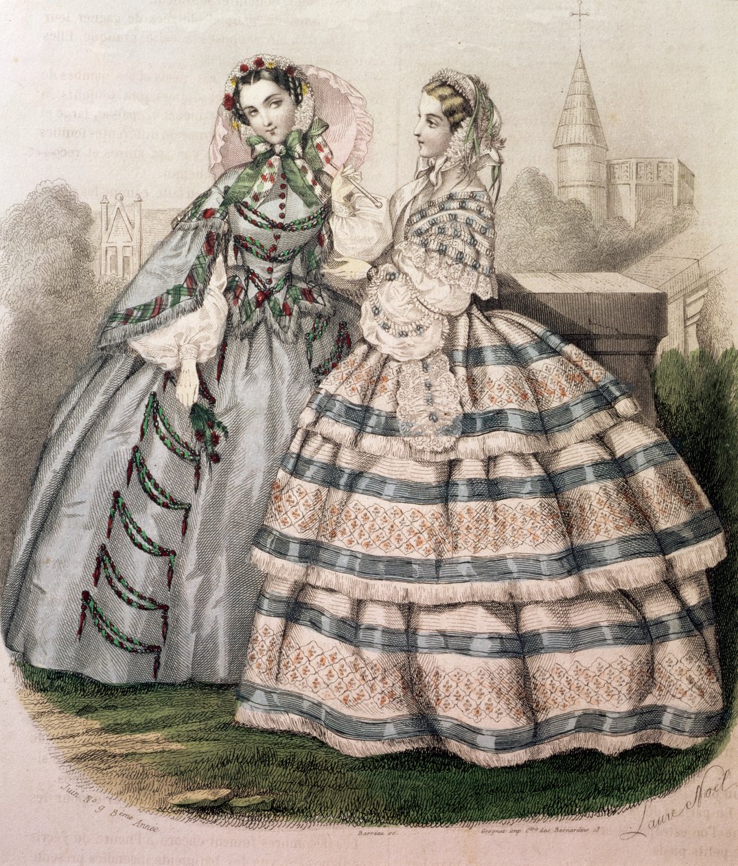 バローが刻印した1858年のデイドレス 作： フランス語学校