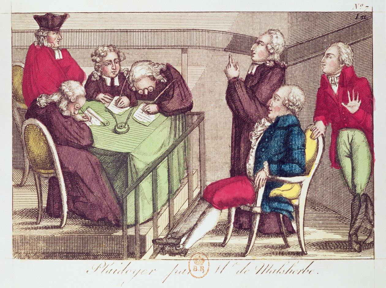 1792年12月26日、ルイ16世王の裁判中のムルセ・ド・マルセルブの防衛演説（1751-93） 作： フランス語学校