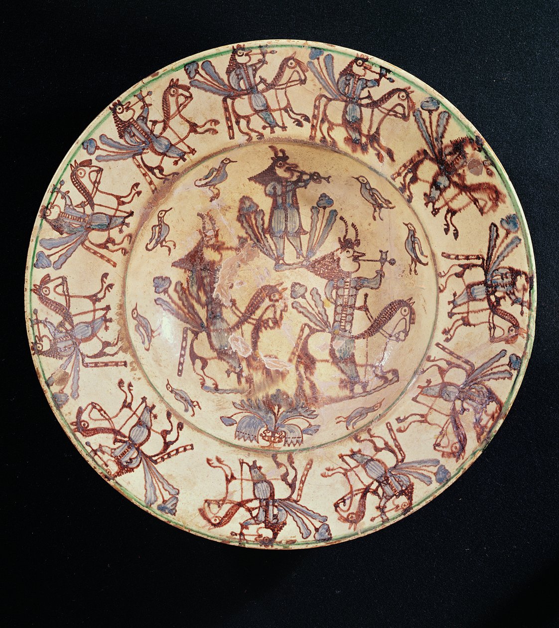 ホースマンがパイプを吸う料理、Giroussens Workshop（ceramic） 作： フランス語学校