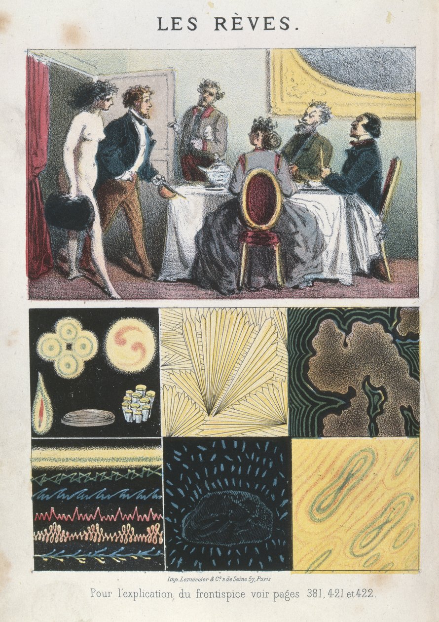 夢、1867年のサンドニ侯爵によるレレーヴエルモヤンドディリガーのイラスト 作： フランス語学校