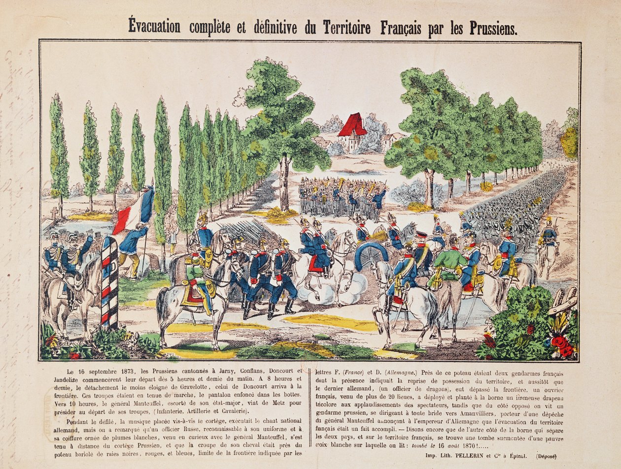 1873年9月16日、プロイセンによるフランス領の避難 作： フランス語学校