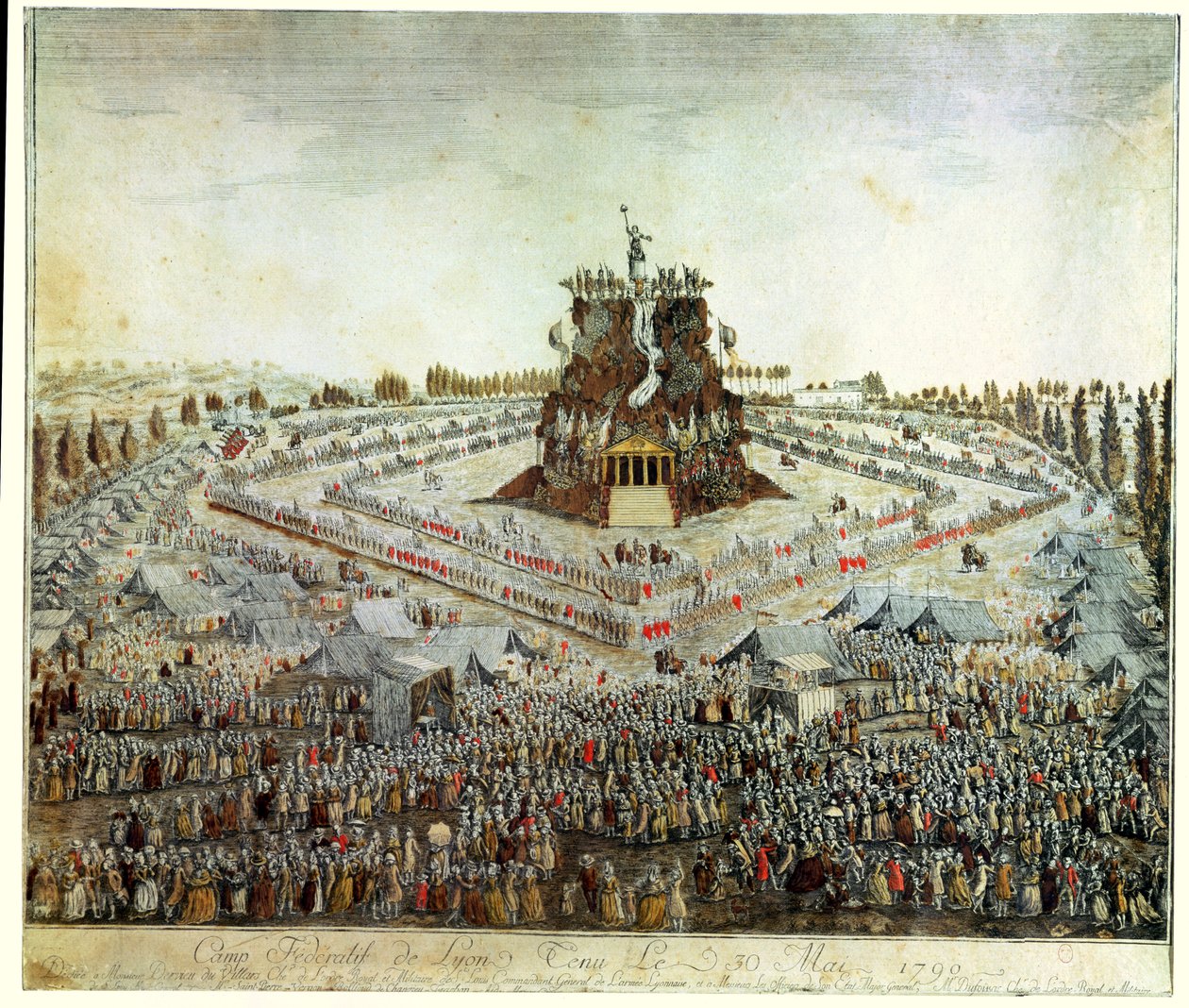 1790年5月30日、リヨンの連邦キャンプ 作： フランス語学校