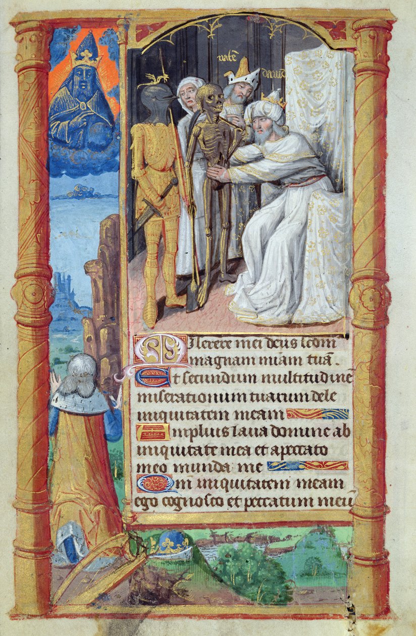 Fol.52vダビデの死、HeuresからlUsage de Rome 作： フランス語学校