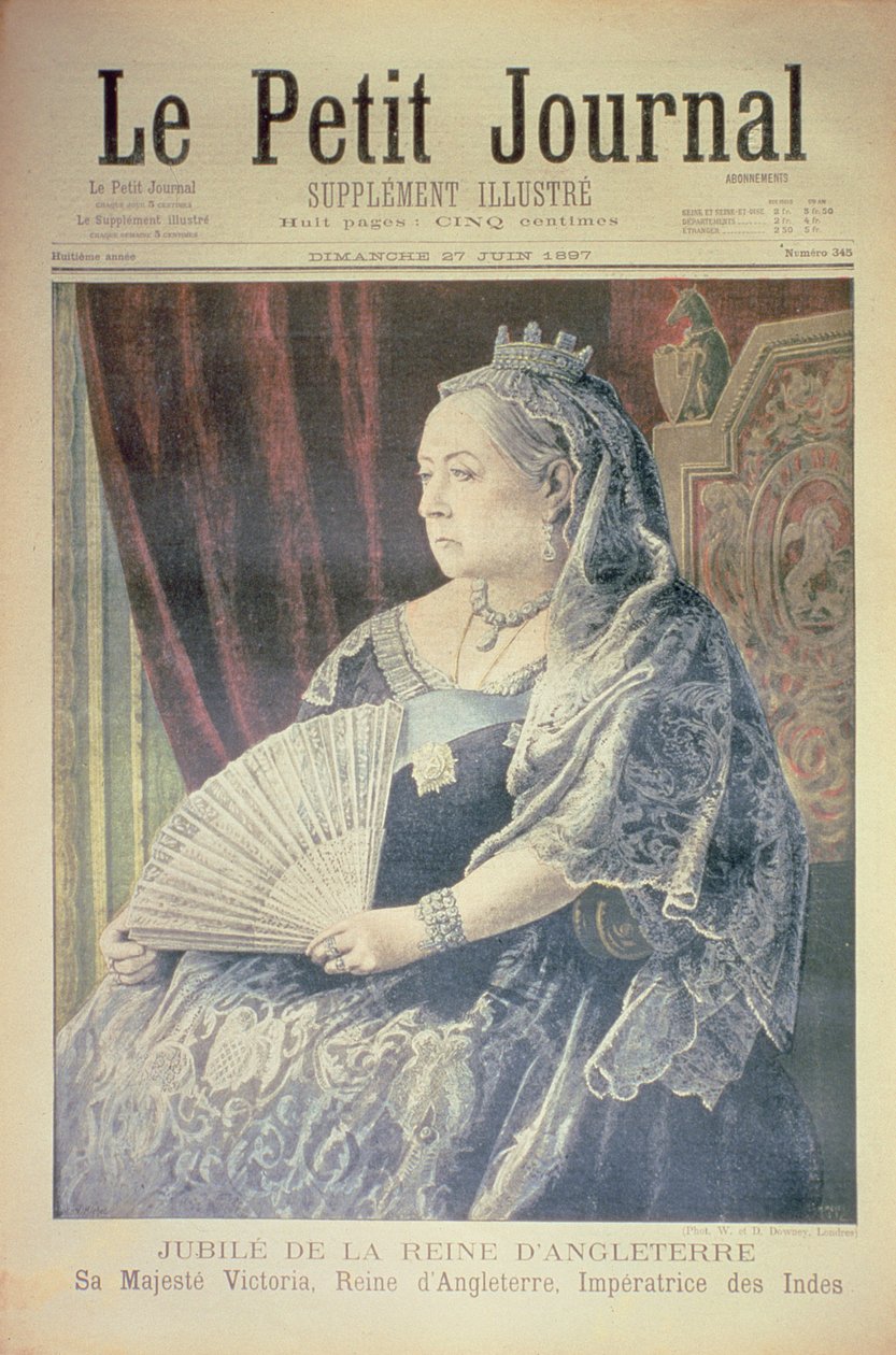 イングランドの女王のジュビリー、「ルプチジャーナル」の表紙、1897年6月27日（116065も参照） 作： フランス語学校