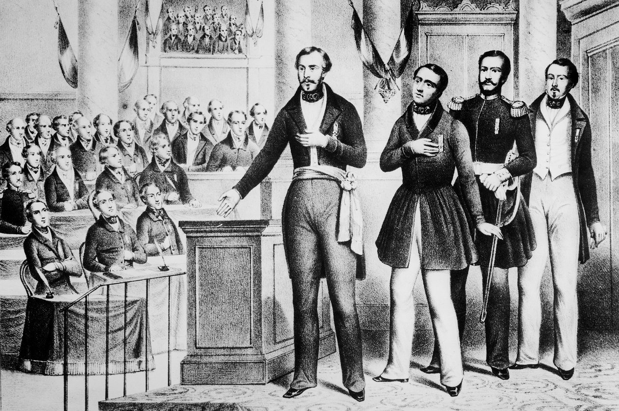 ルイナポレオンボナパルト3世（1808-73）誓い、忠実さとフランス共和国への献身 作： フランス語学校