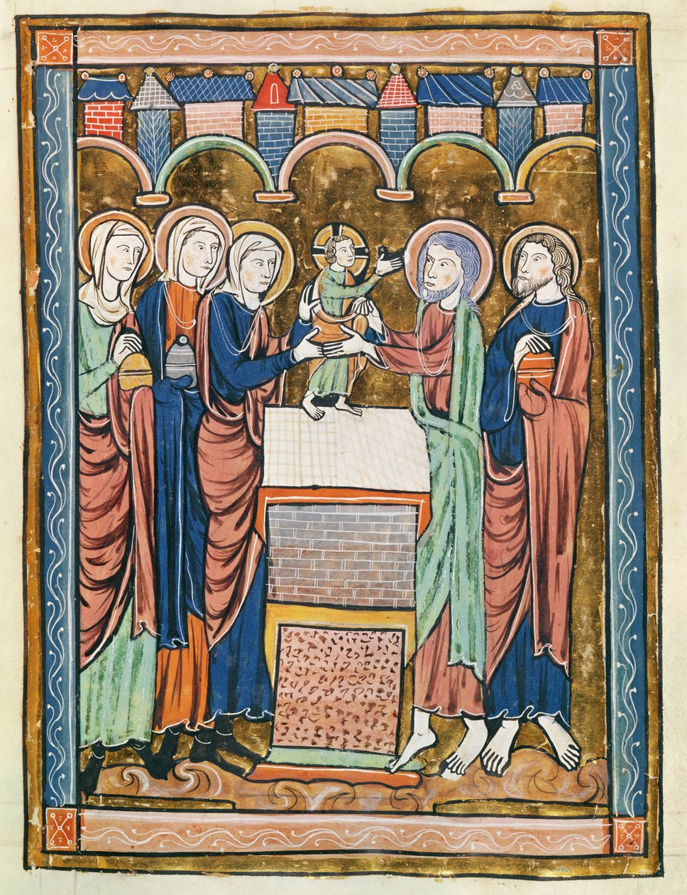 Ms 3016 fol.10割礼、「Psautier a l&39;Usage de Paris」より 作： フランス語学校