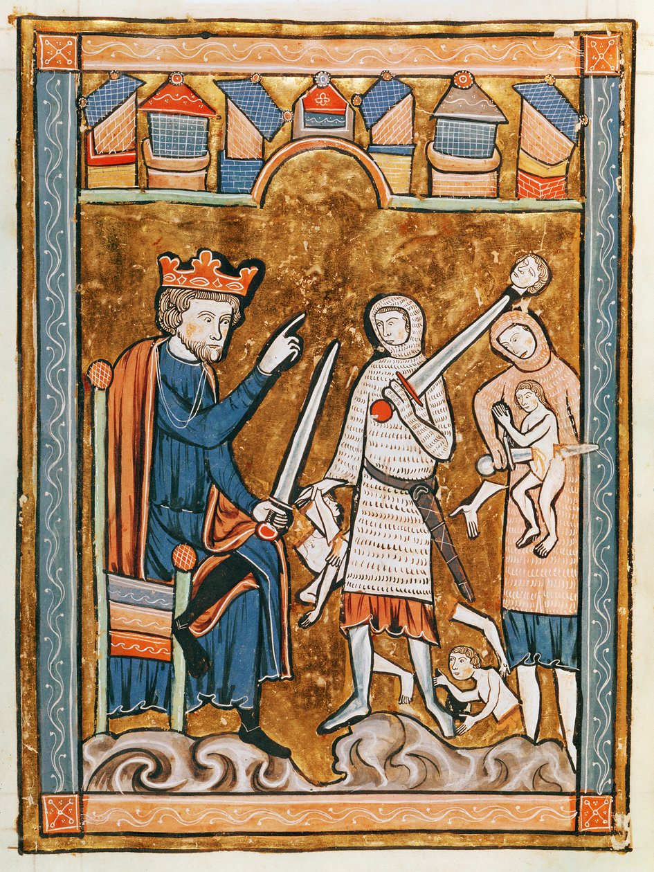 Ms 3016 fol.11v Psautier a lUsage de Parisのイノセントの虐殺 作： フランス語学校