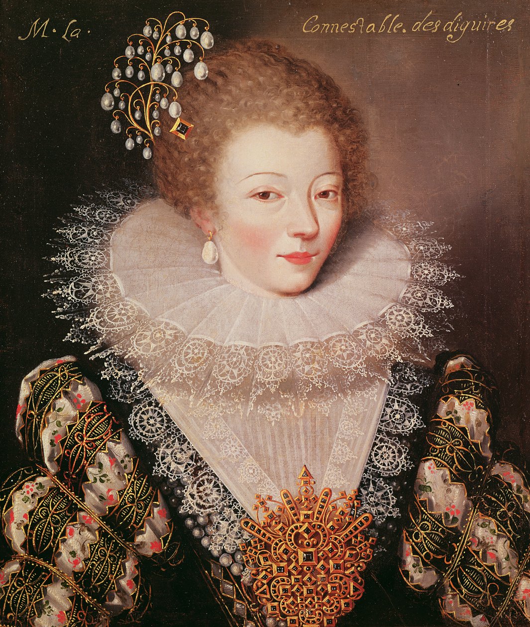 マリー・ヴィニョンの肖像（c.1576-1657） 作： フランス語学校