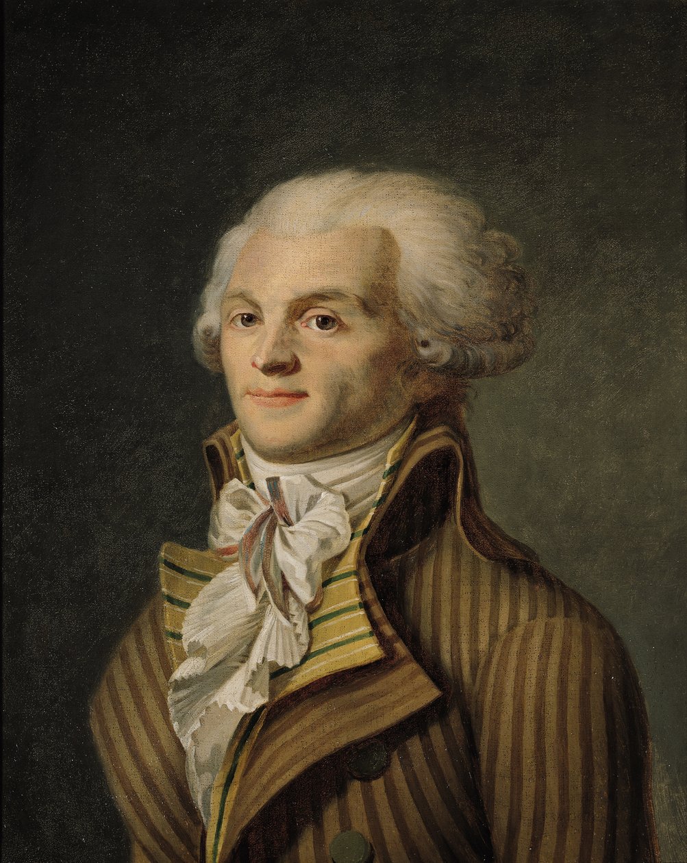 Maximilien de Robespierre（1758-94）の肖像 作： フランス語学校