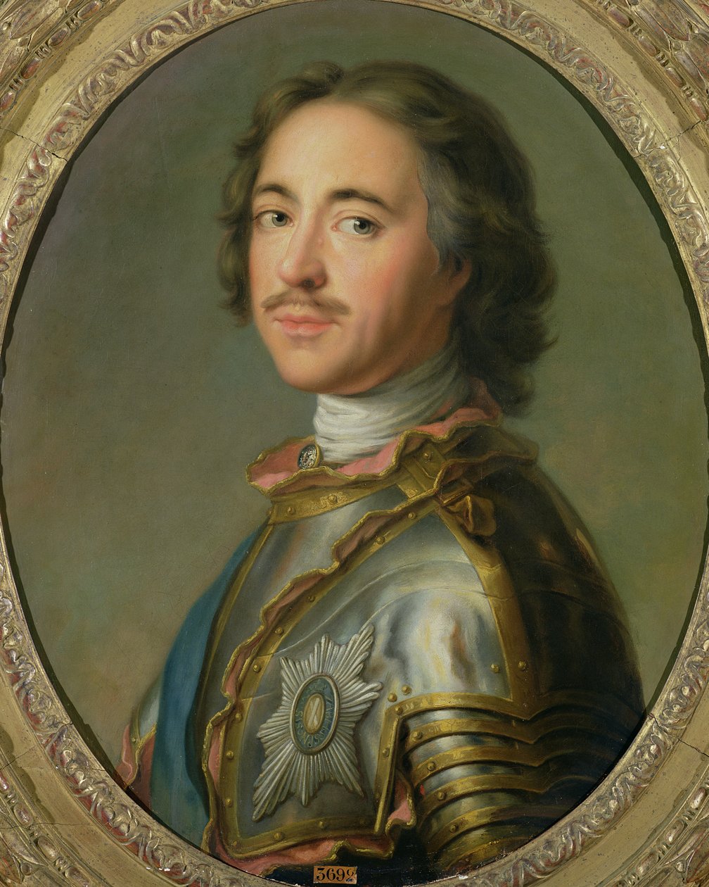 ピーター大王の肖像（1672-1725） 作： フランス語学校
