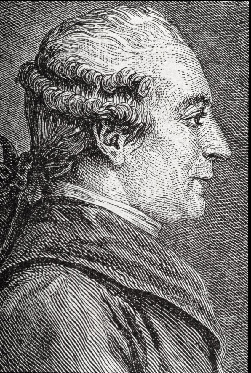 ピエール・オーギュスタン・カロン・ド・ボーマルシェの肖像（1732-99） 作： フランス語学校