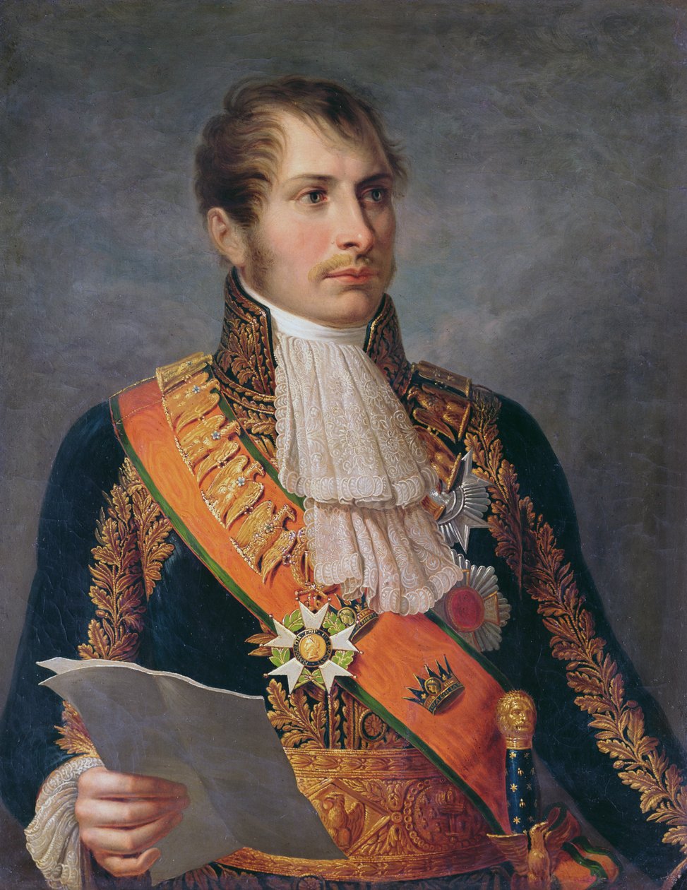 ユージーン・ド・ボーハルネ王子（1781-1824）の肖像イタリアの総督とロイヒテンベルク公爵、1804年頃 作： フランス語学校