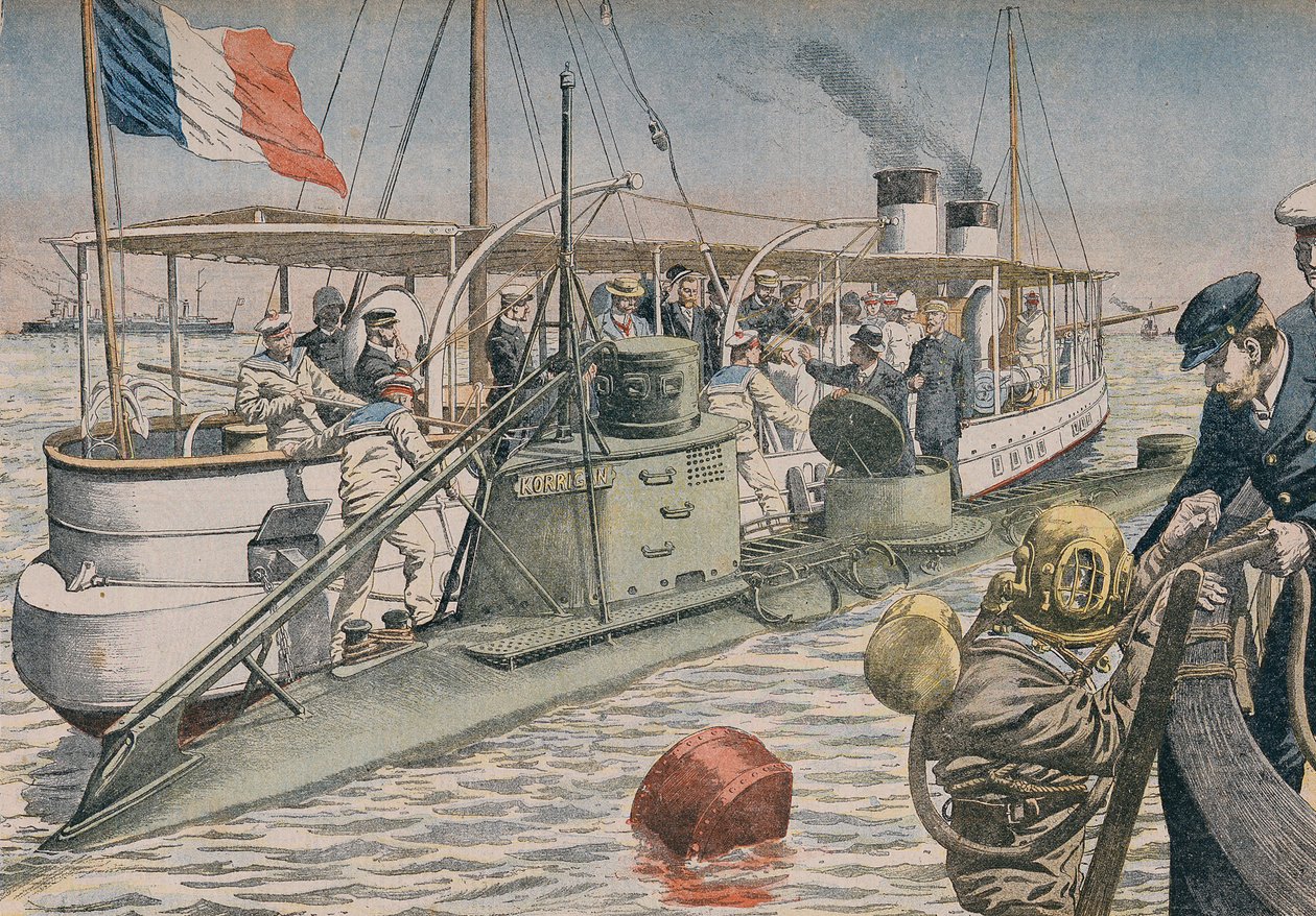ビゼルト大災害、「ルプチジャーナル」のイラスト、1906年4月4日 作： フランス語学校