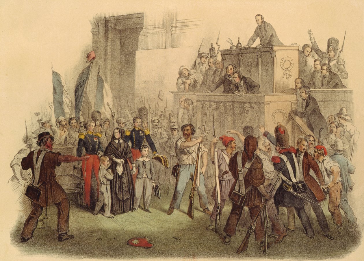 1848年2月24日、下院のミサ 作： フランス語学校