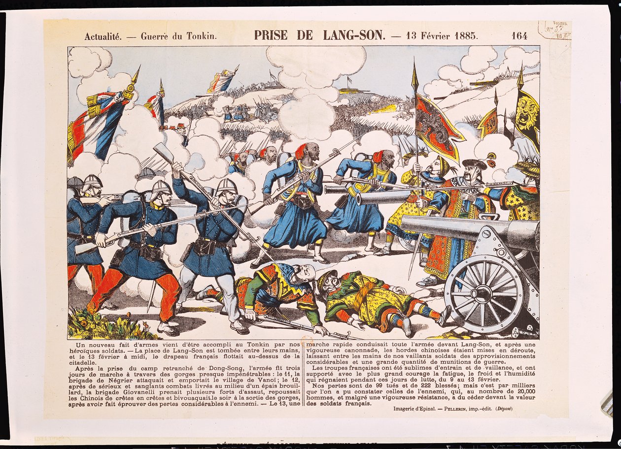 ランソン包囲戦、1885年2月13日 作： フランス語学校