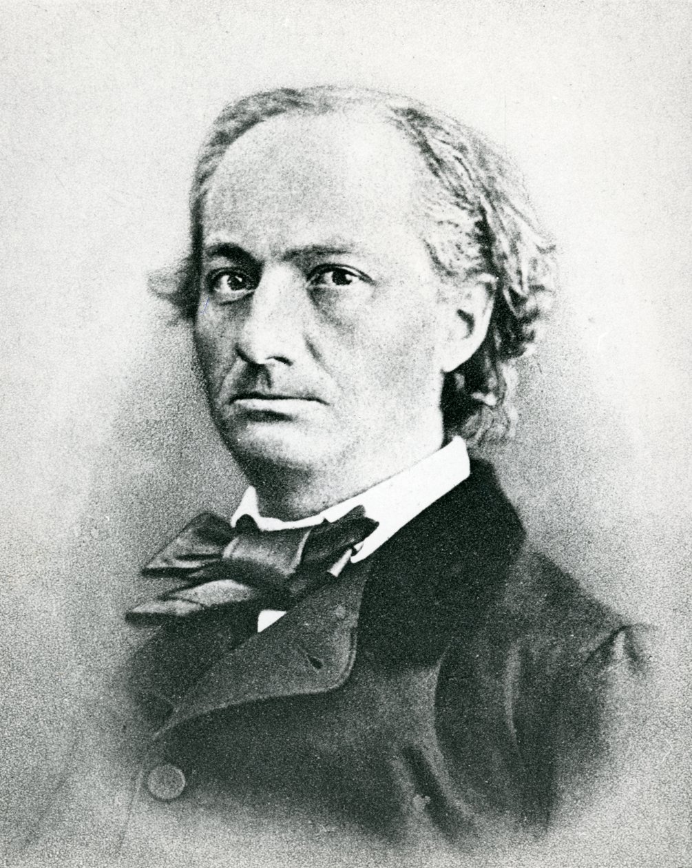 シャルル・ボードレール（1821-67）（モノクロ写真 作： フランスの写真家