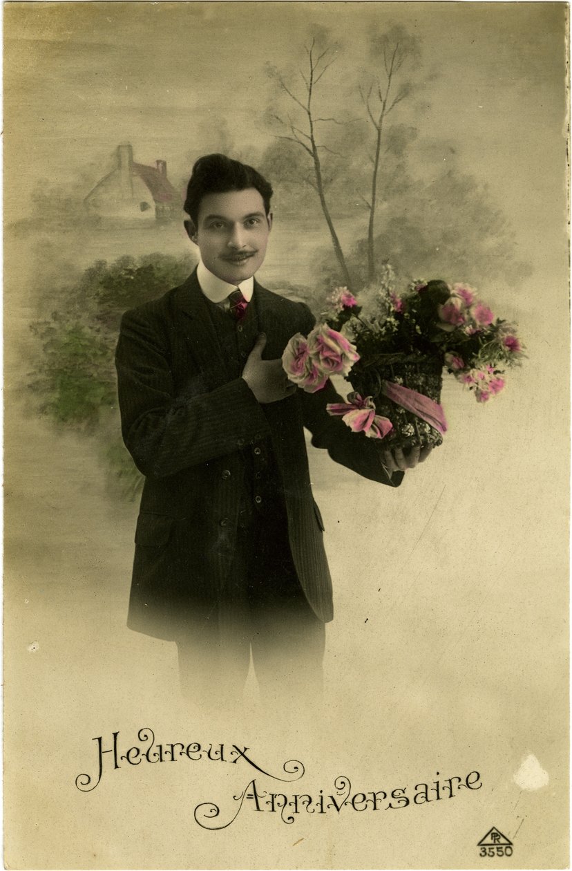 お誕生日おめでとう（カラー写真） 作： フランスの写真家
