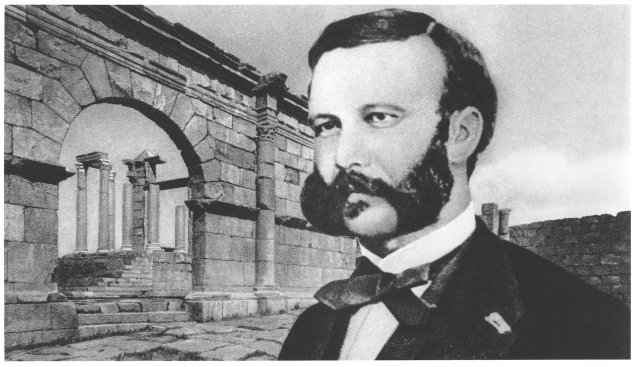 アンリ・デュナンの肖像（1828-1910） 作： フランスの写真家