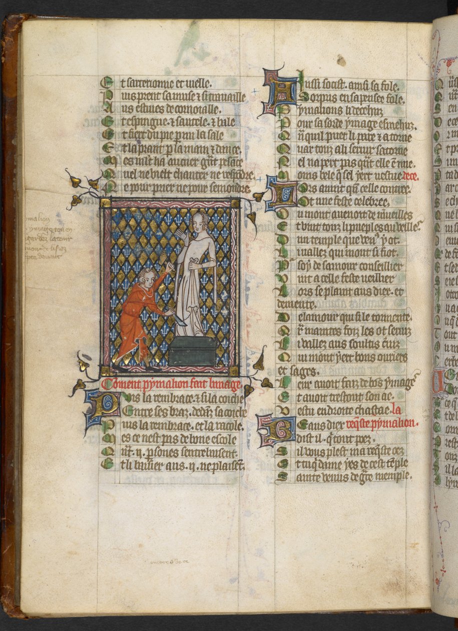 Egerton MS 881、f.165v (ベラム) 作： フランス語学校