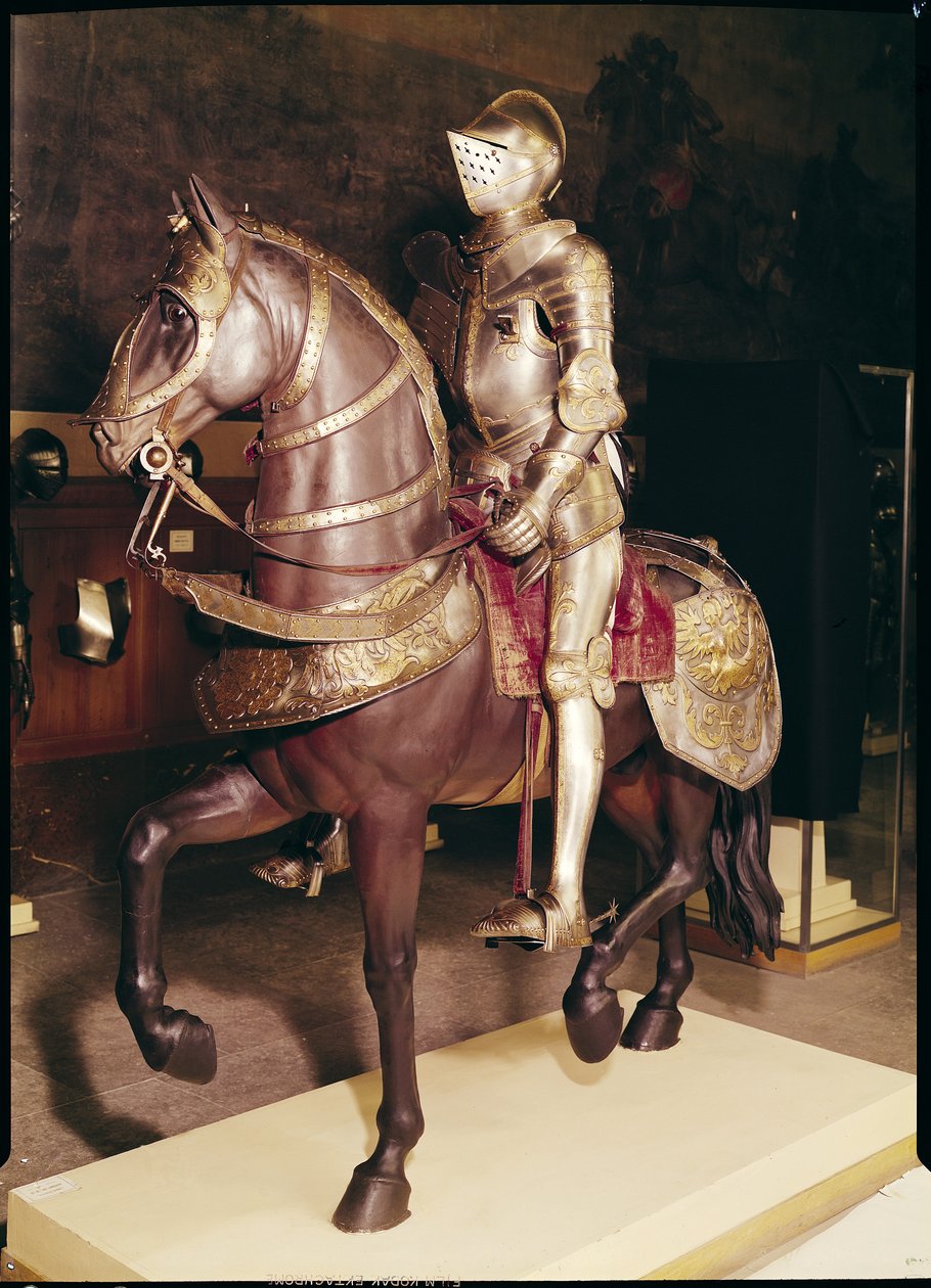 フランシス1世の騎馬鎧（1494-1547）（鉄） 作： フランス語学校